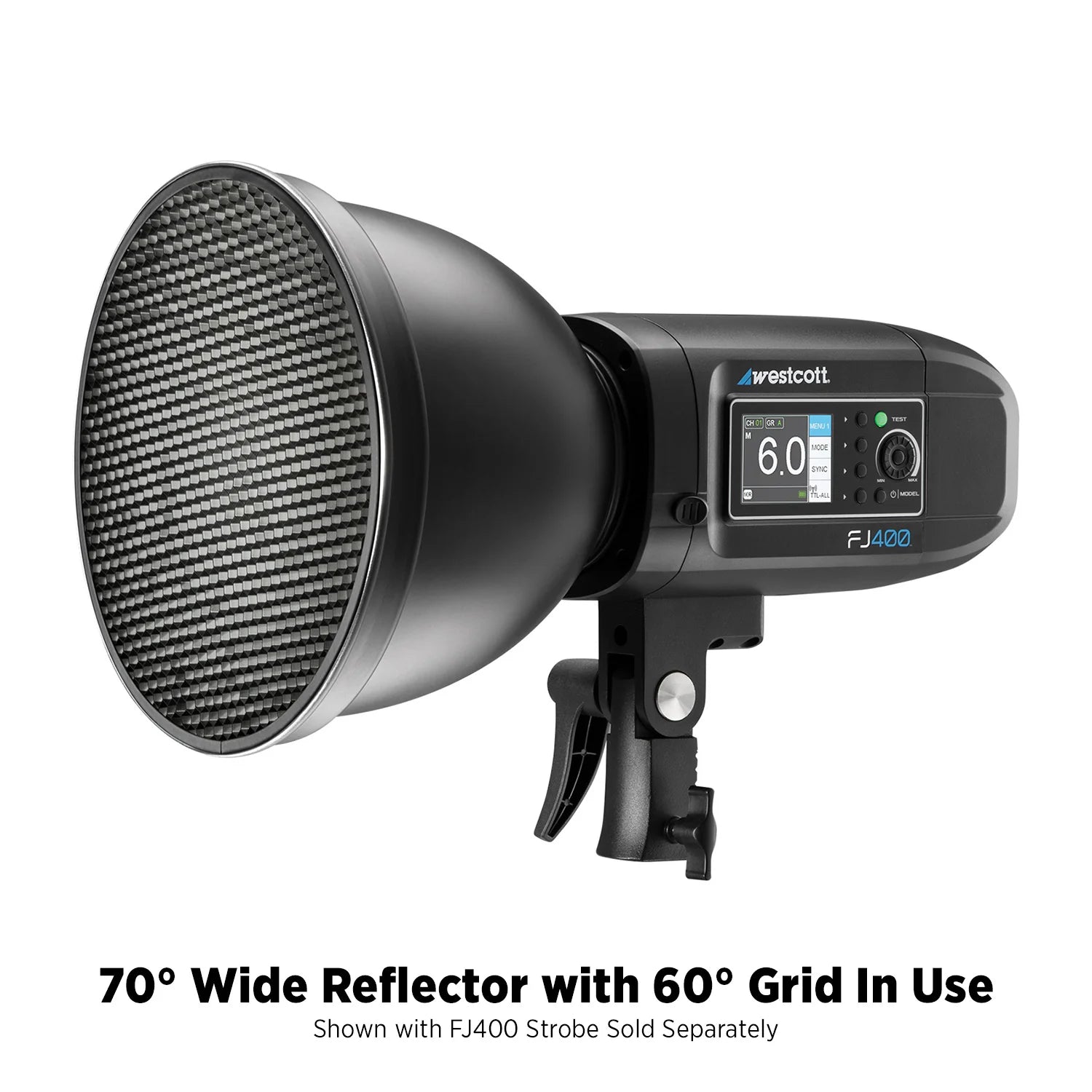 Westcott 70° Wide Reflector with Honeycomb Grids