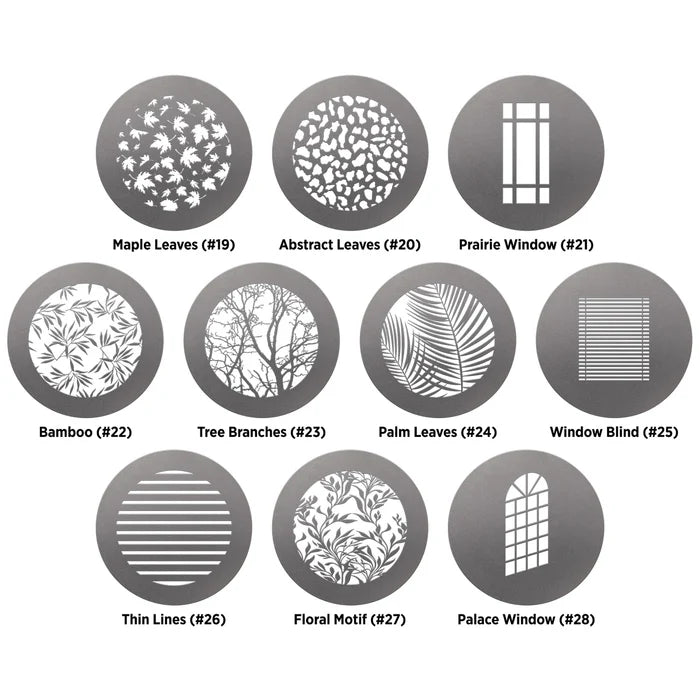 Westcott Environmental Gobo Pack for Optical Spot by Lindsay Adler (10-Pack) 4764