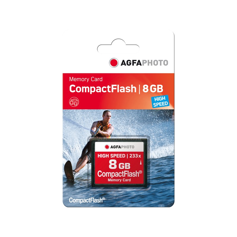 AgfaPhoto Compact Flash 8GB High Speed 233x Memory Card