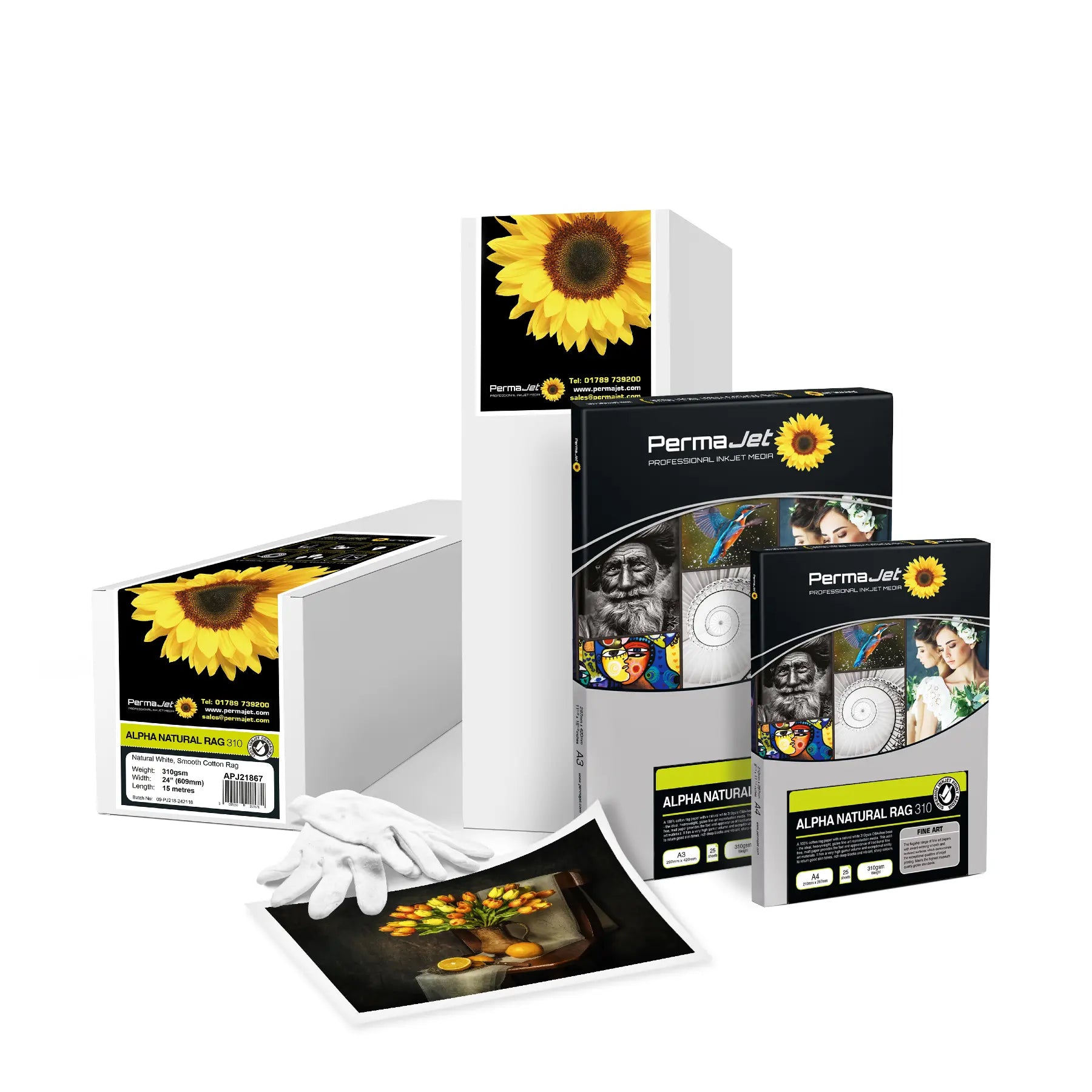 PermaJet Alpha Natural Rag 310 - A4 Photo Paper (25 Sheets)