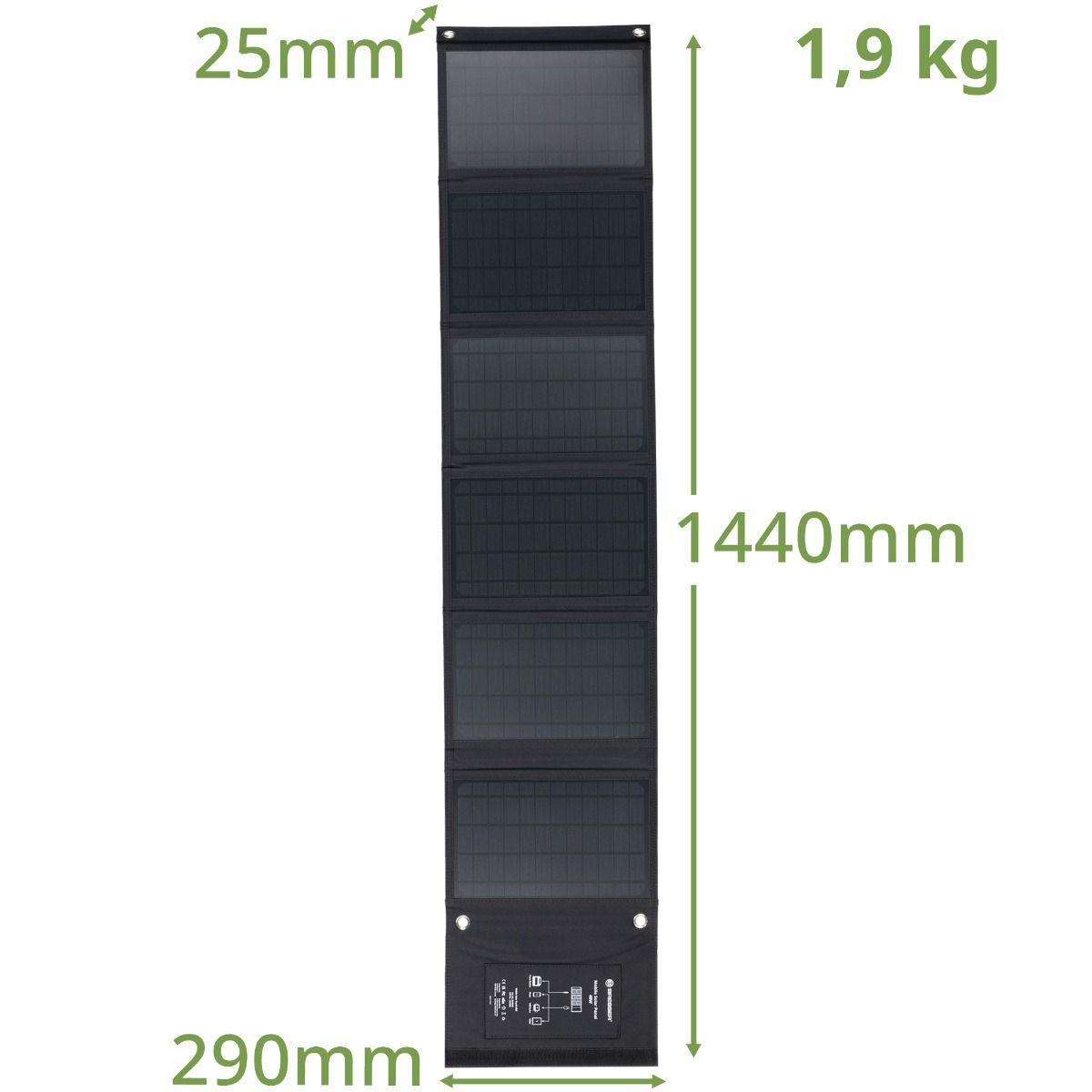 BRESSER Mobile Solar Charger 40 Watt with USB and DC output