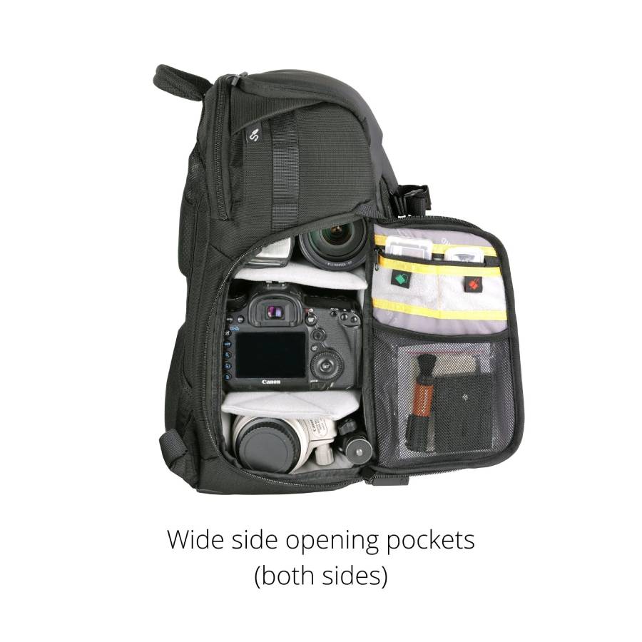 *Vanguard VEO adaptor S41 BK Backpack with USB Port - Side Access