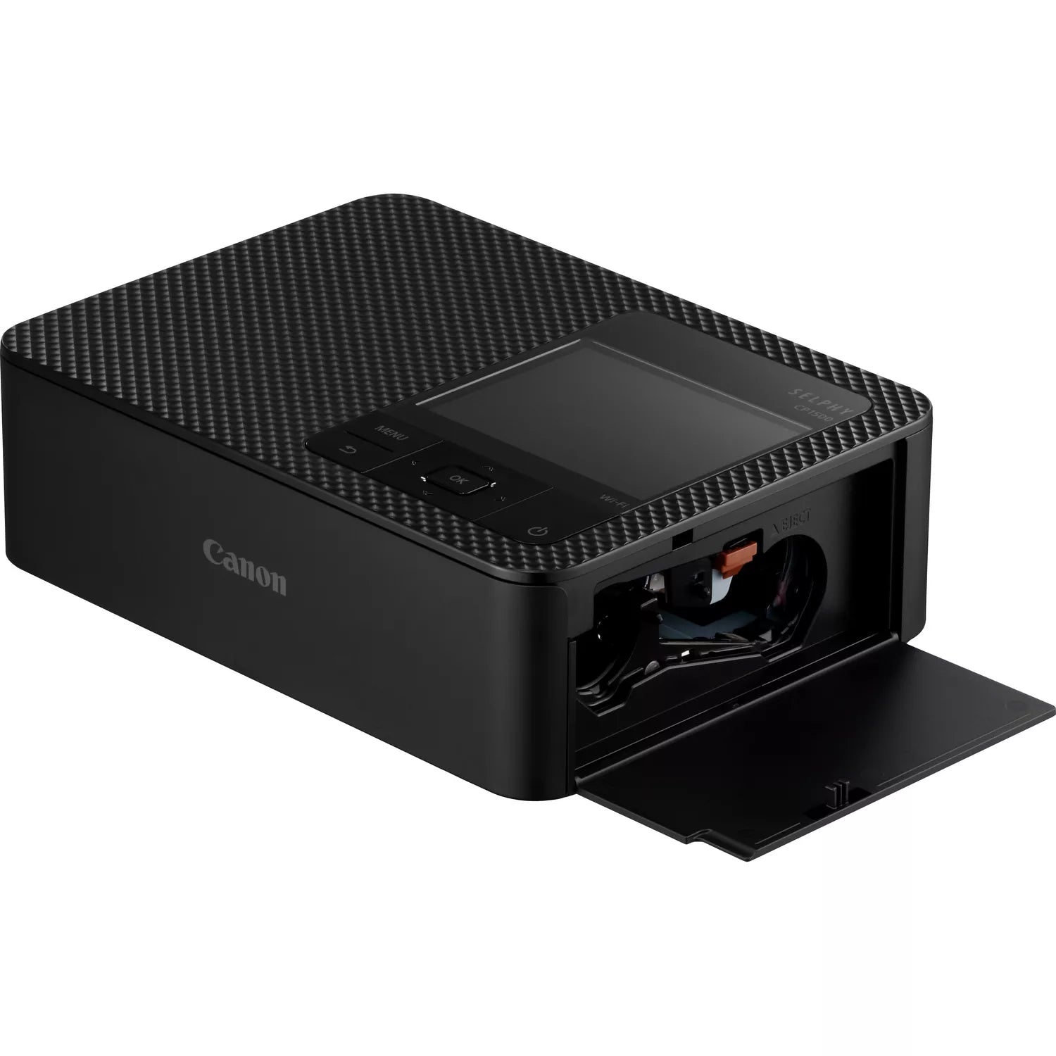 Product Image of Canon SELPHY CP1500 Printer - Black - Tray Open