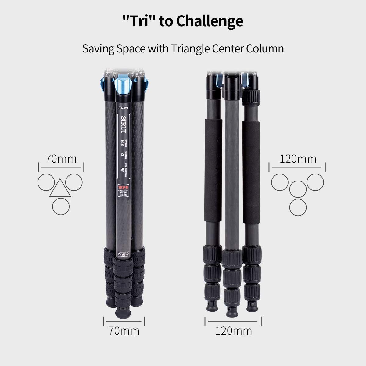 SIRUI Superb Travler 124 Carbon Fibre Tripod with VA-5