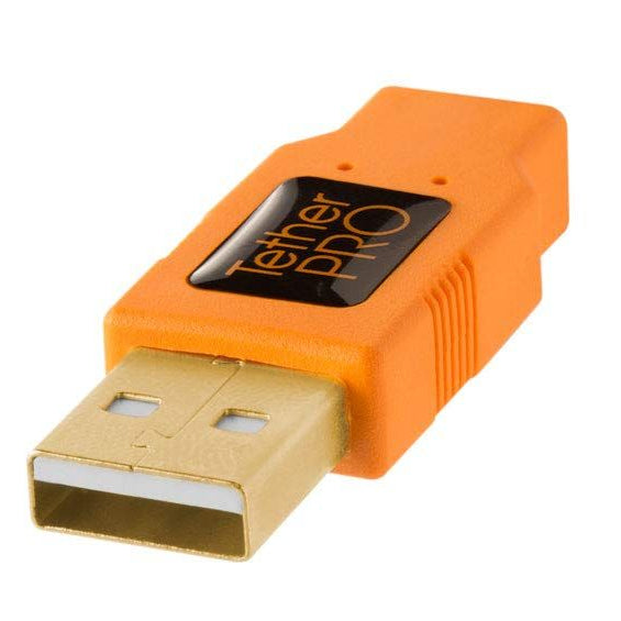Tether Tools TetherPro Cable USB 2.0 A/MiniB 5 Pin 4.6 m Orange