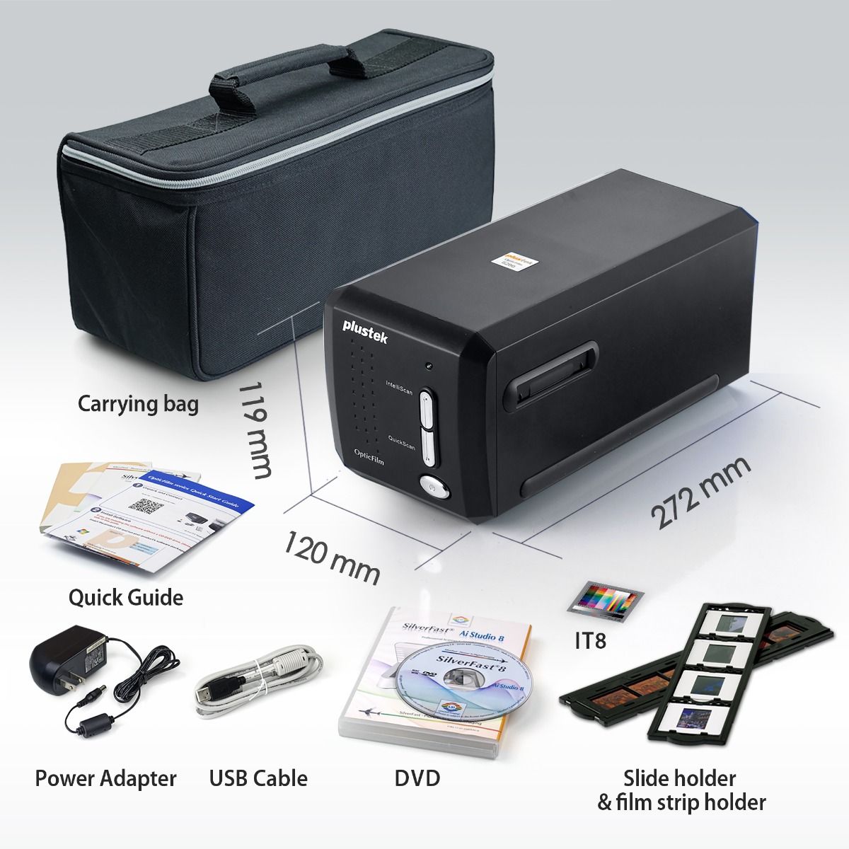 Plustek OpticFilm 8200i ai Film Scanner