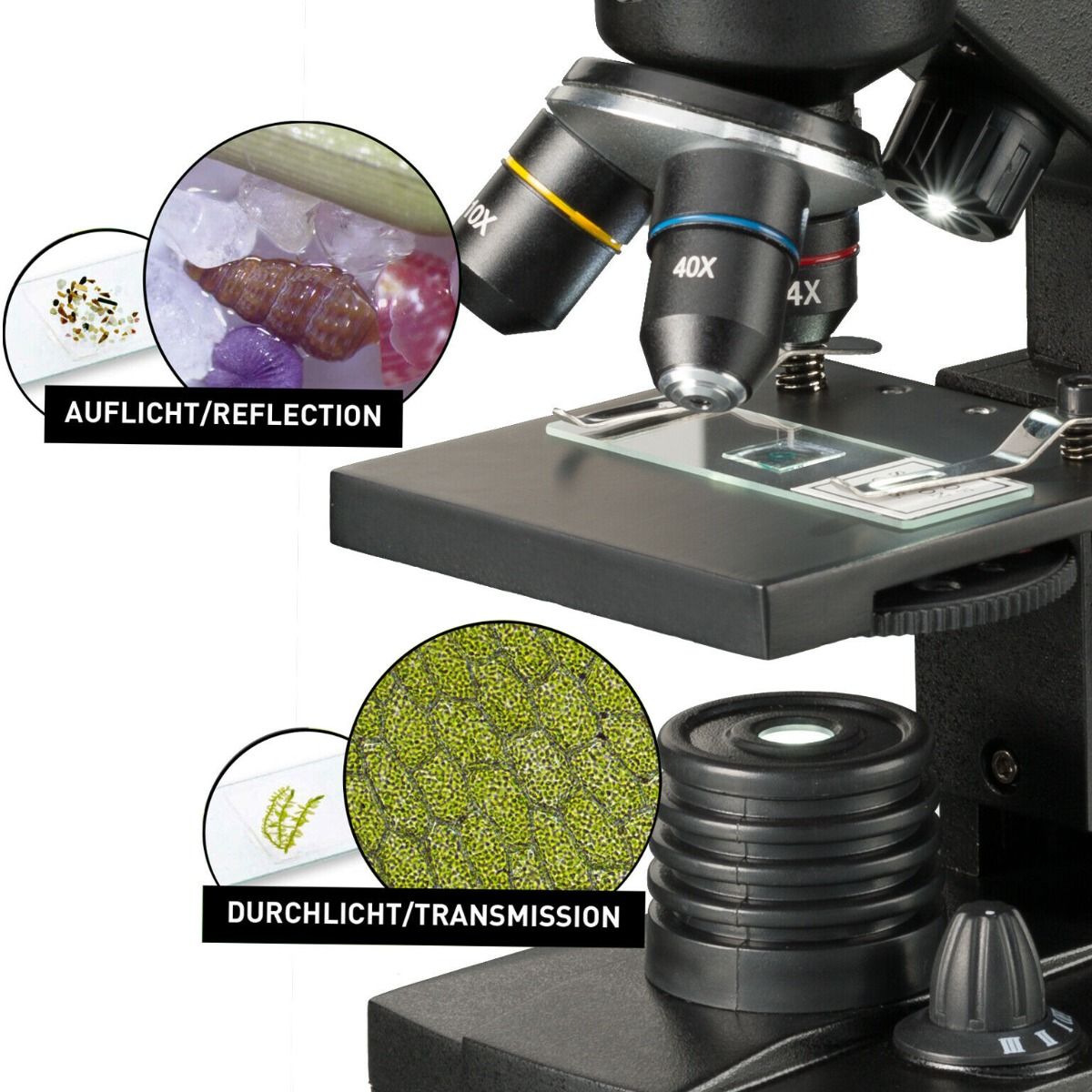 National Geographic Microscope 40-1280x with Smartphone Adapter 9039001