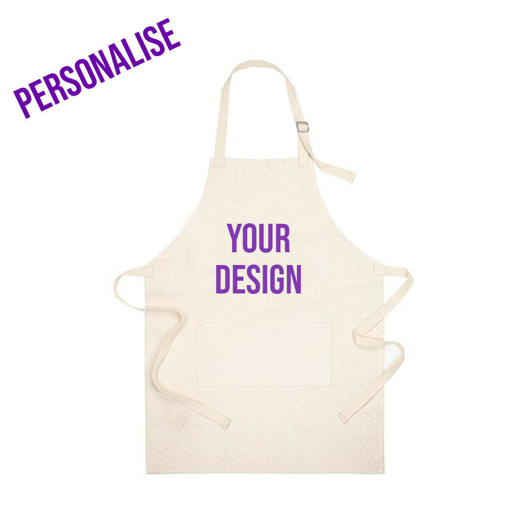 Customisable Linen Apron - Adult