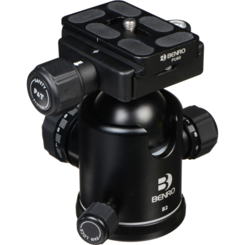 Benro B2 Triple Action Ballhead with PU60 Plate