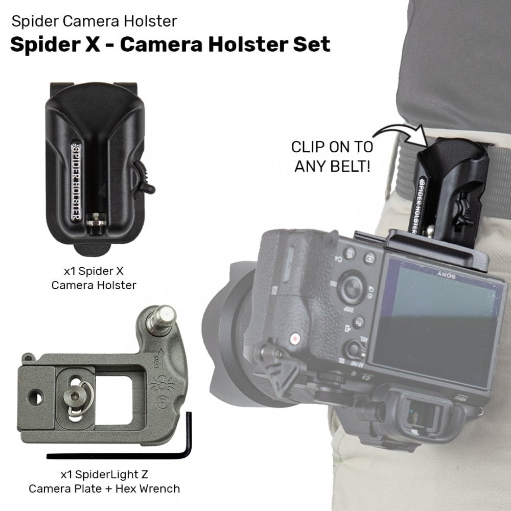 Spider Holster Spider X Holster Set - Mirrorless DSLR Camera Belt Strap