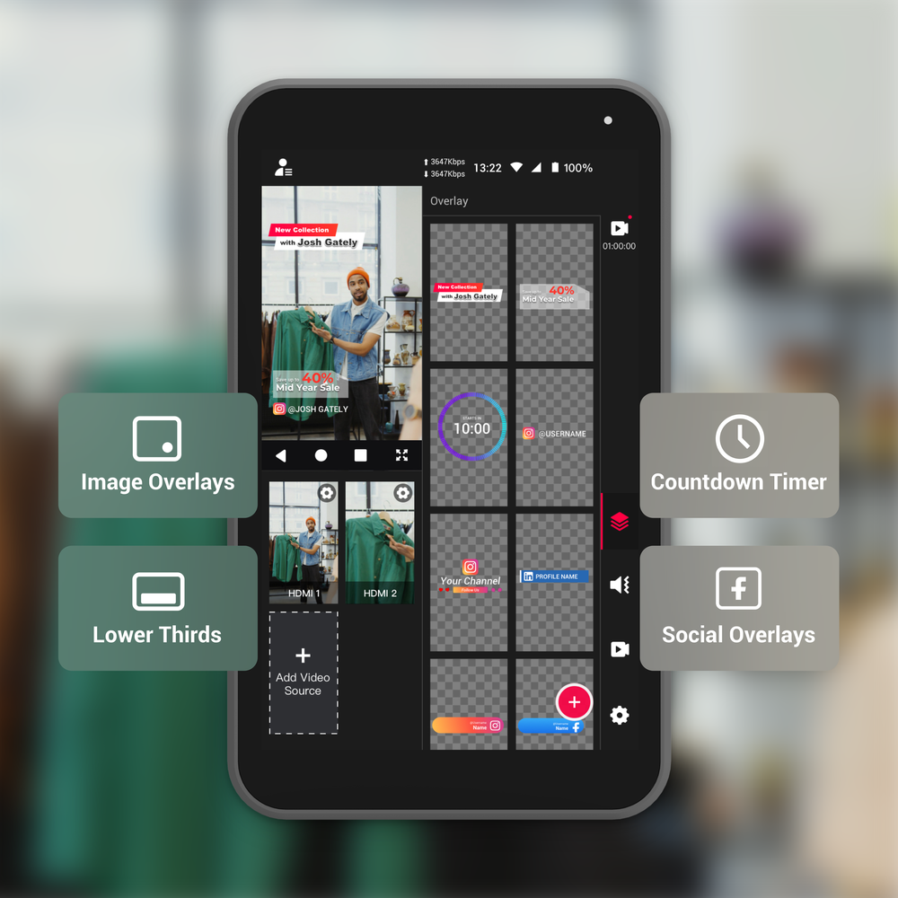 YoloLiv Instream - All-in-One Multicam Vertical Live Streaming Studio